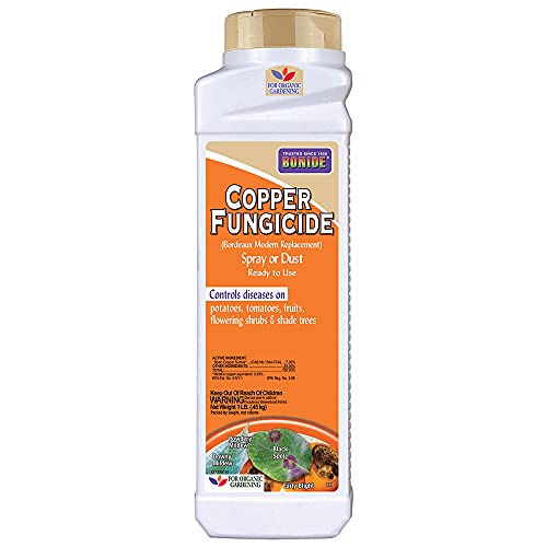 Bonide Copper Fungicide 1 lb. Ready-to-Use Spray or Dust for Organic Gardening Controls Common Diseases in Lawn & Garden