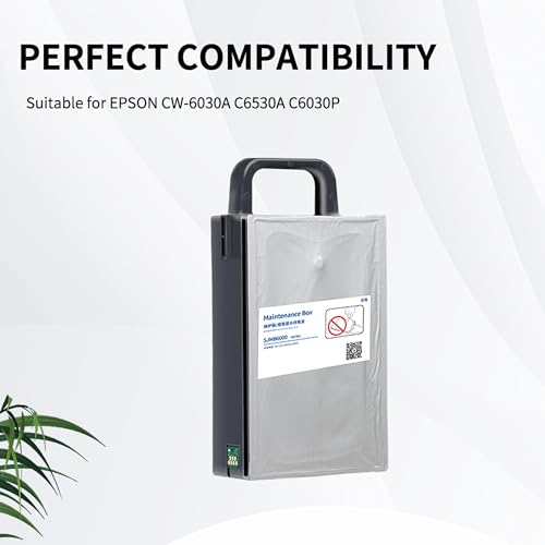 MS.R SJMB6000/6500 Maintenance Box Waste Ink Collector for Colorworks CW-C6000 C6500 C6030 C6530 C6000au C6000pu C6500au C6500pu Series C33S021501 Inkjet Lable Printer(1 Pack)