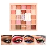 25 Couleurs Shimmer Matte Fard À Paupière Palette Maquillage Yeux, Palette de fards à paupières, paupières diamant fumé maquillage nude brillant de longue durée fard à paupières imperméable (01)