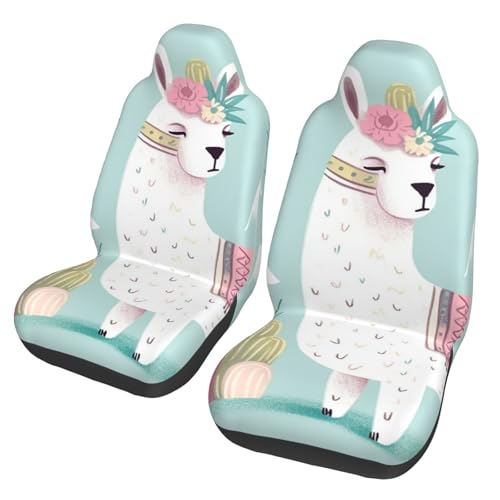Housse de siège de voiture pour SUV et voyages en famille lama