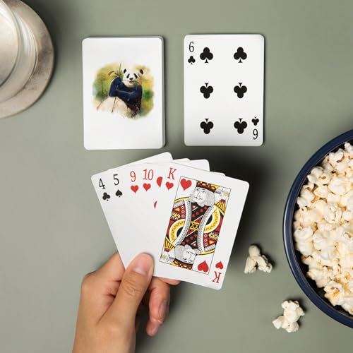Baraja de Poker Panda Acuarela 52 Cartas para Adultos miniatura 2