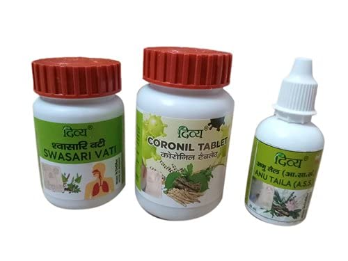 Swasari Coronil Kit Coronil + Swasari + Anu Tail - Best for Immunity Booster Tablet