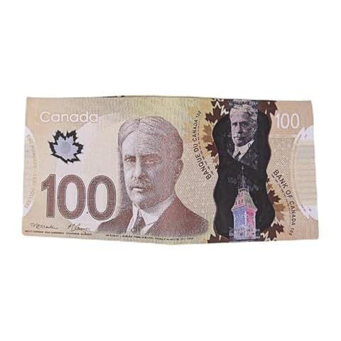 Ru Xing Wallets for Men Leather Bill Wallet Credit Card Holder Photo Money Pocket Bilfold Wallet for Gift (CANADA-100), Green Cover