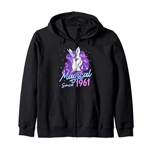 Magical 1961 Regalo de cumpleaños para mujeres de 60 años Sudadera con Capucha