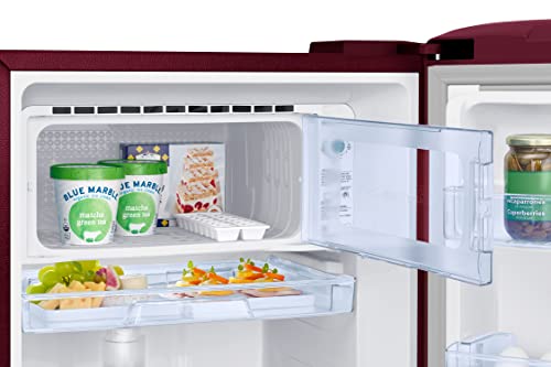 Image of Samsung 189L 5 Star Inverter Direct-Cool Single Door Refrigerator Appliance (RR21C2G25RZ /HL,Midnight Blossom Red)
