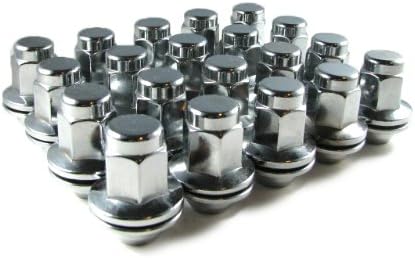 EZAccessory Lug Nuts for 5 or 6 Lug Factory Landcruiser Tundra OEM Mag M12x1.5 Thread Set of 24