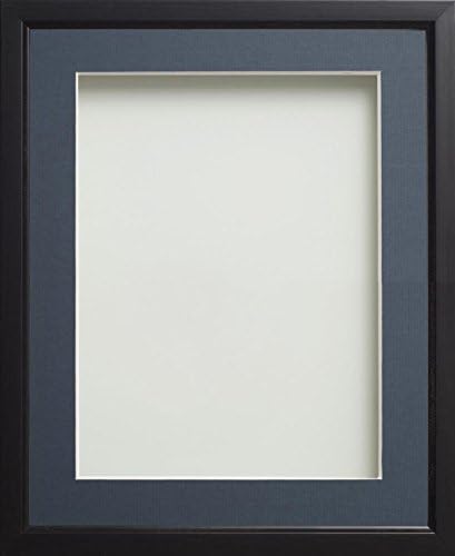 Frame Company Drayton Range 14x11-inch Grey Picture Photo Frame with White Mount For Image Size A4