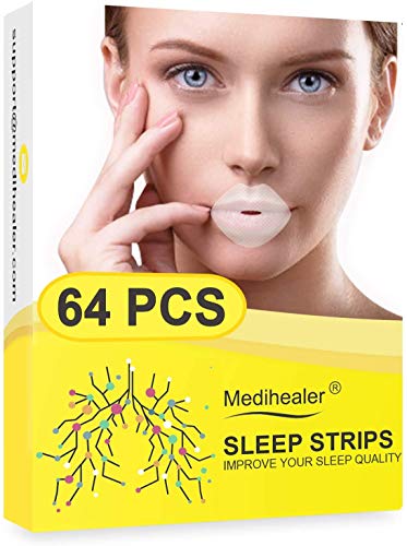 64PCS Sleep Strips for Mouth Breathers for Better Nose Breathing&Less Mouth Breathing, Mouth Strips for Instant Mouth-Snoring Relief, Advanced Gentle Sleep Mouth Tape for Good Sleep&Dry Mouth Relief