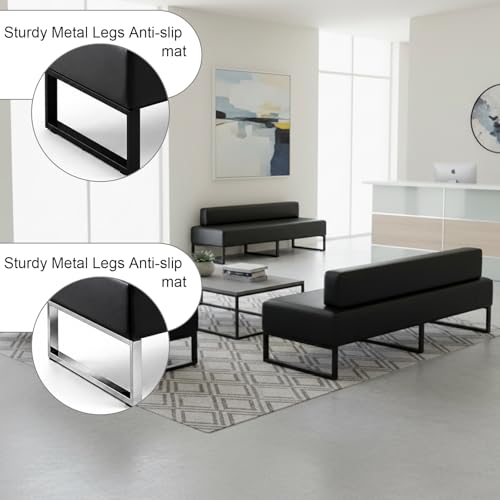 Silla de recepción moderna con estructura de metal para salas de juntas 7