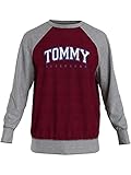  Tommy Hilfiger Touchlines LWK - Sudadera para hombre (cuello redondo, talla M), color rojo