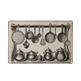 Made of rust-resistant, fade-proof metal; withstands light rain and sunlight, usable both indoors and outdoors without peeling or discoloration. Standard 8 x 12 IN dimension fits small corners and regular walls. Won’t warp like wooden plaques, mainta...