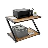 Aohuada Supporto per stampante, supporto per stampante da desktop, supporto per stampante a 2 livelli, piccolo supporto per stampanti, ufficio, scuola