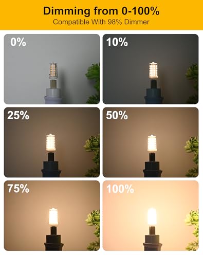 Image of BAOMING G9 LED Bulb Dimmable 4W 3000K Warm White 18Pack | 40 Watt T4 G9 Halogen Equivalent 120V No-Flicker, Chandelier Lighting 450LM for Chandelier Wall Sconce