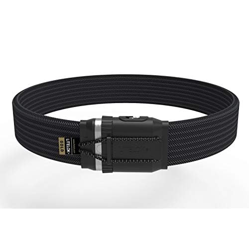 LITELOK® Gold Wearable Fahrradschloss - Leicht, hohe Sicherheit (Rabenschwarz) (M - 100cm x 5cm)