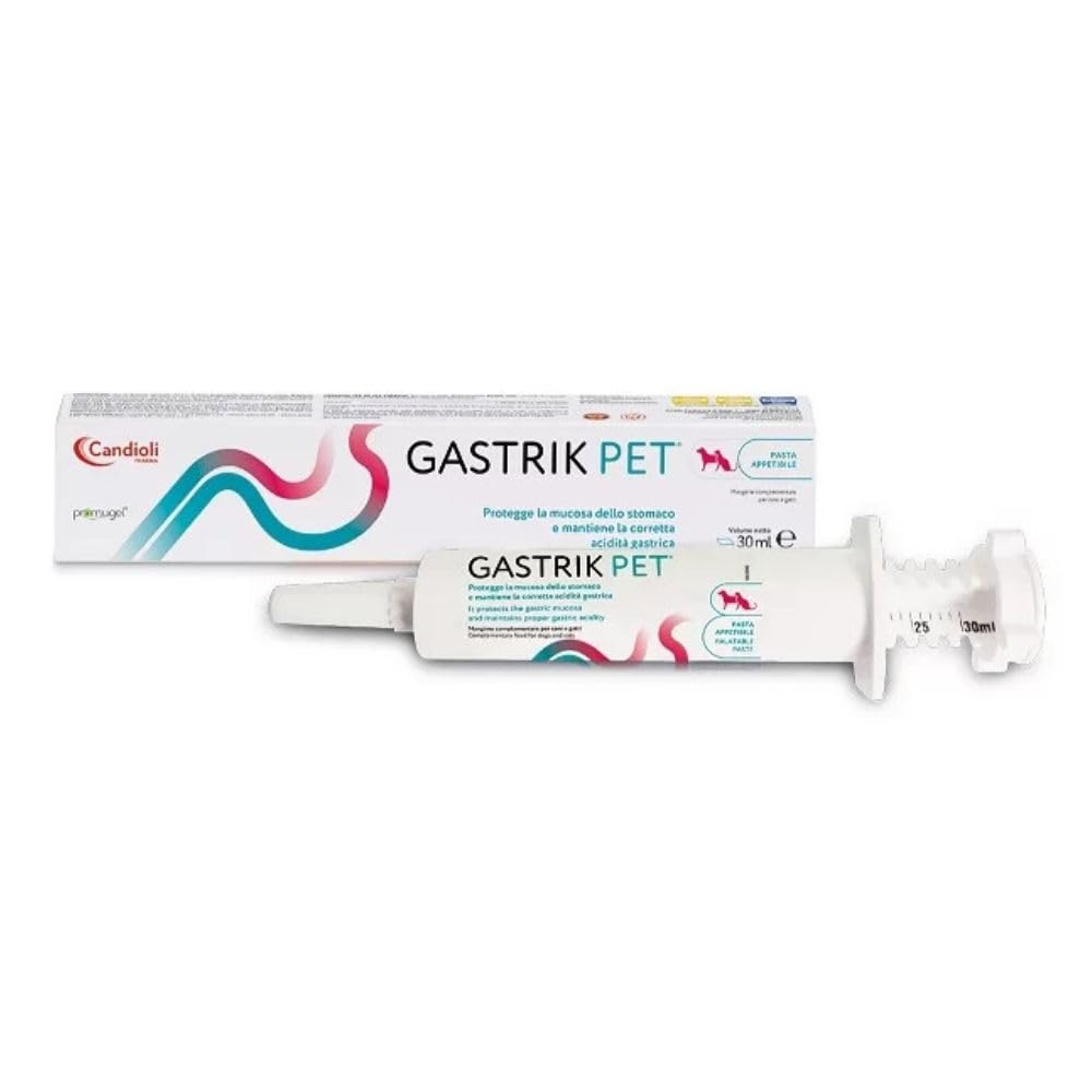 CANDIOLI Gastrik Pet, pasta appetibile da 30ml - Protegge la mucosa dello stomaco e mantiene la corretta acidità gastrica