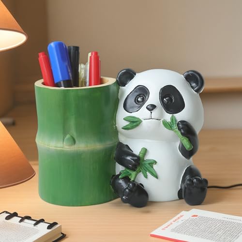 Gobelets à crayons bureau panda, cadeau idéal pour fournitures étude - 4