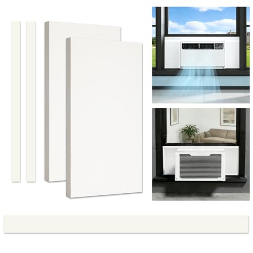 Babeezy Window AC Side Panels with Aluminum Foil with Top