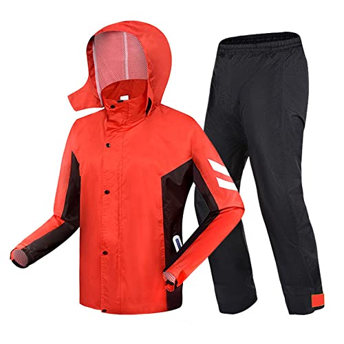 Chaqueta Rompeviento para ciclismo impermeable roja XXL miniatura 1