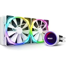 Nzxt Aer Rgb Ventilador 140Mm NZXT Kraken X63 RGB 280mm - RL-KRX63-RW - AIO RGB CPU Liquid Cooler - Rotating Infinity Mirror Design - Powered By CAM V4 - RGB Connector - Aer RGB V2 140mm Radiator Fans (2 Included) - White