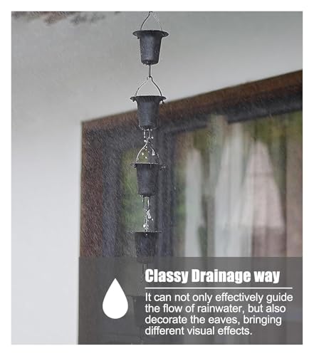 Chaîne de pluie de rechange robuste avec coupelles au design épuré - 5