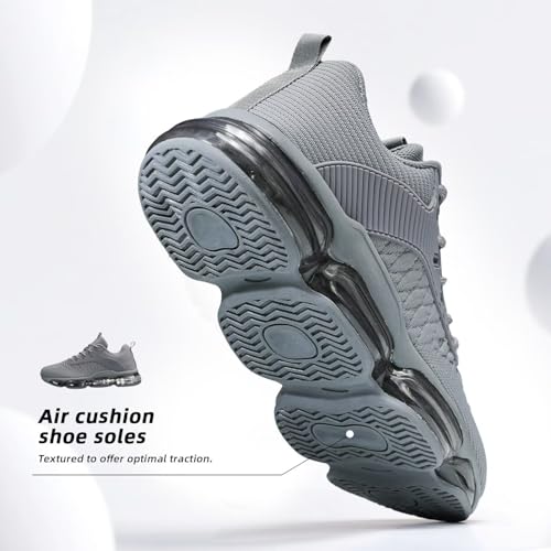 Image of Mens Running Shoes Air Low Top Comfort Walking Lace Up Sneakers Breathable Fashion Tennis Sport Gym Fitness Cross Trainers