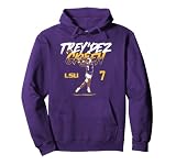 Trey'Dez Green - Name Number Pose - LSU Tigers Football Pullover Hoodie