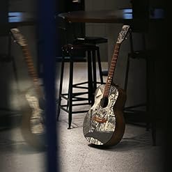 KOCAN instrument à cordes,Guitare Acoustique Placage,GENERAL SOUND Guitare acoustique plaquée 41 pouces Guitare folk pleine grandeur Dessus en bois d’épicéa Cheville tournante fermée avec sac de trans - Les Beatles, Paul McCartney, John Lennon, RIngo Starr, George Harrison KOCAN instrument à cordes,Guitare Acoustique Placage,GENERAL SOUND Guitare acoustique plaquée 41 pouces Guitare folk pleine grandeur Dessus en bois d'épicéa Cheville tournante fermée avec sac de trans – Image 2