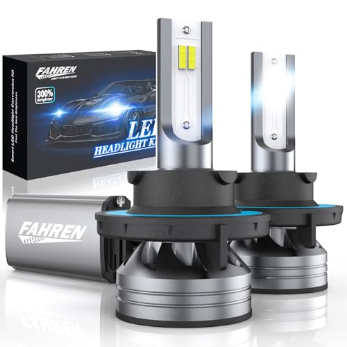 Image of FORENNER H13 /9008 LED Bulb, 100,000LM Ultra Brightness, Real 1:1 Size Canbus Ready Wireless Plug and Play, 6500K White Headlight Lenses High Low Beam, Cooling Fan, 70000H Lifespan, Pack of 2