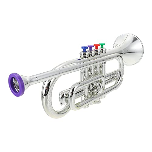 JOINPAYA Realistic Boys and Girls Blue Trumpet Music Toy Trumpet Instrument for Boys and Girls Toys