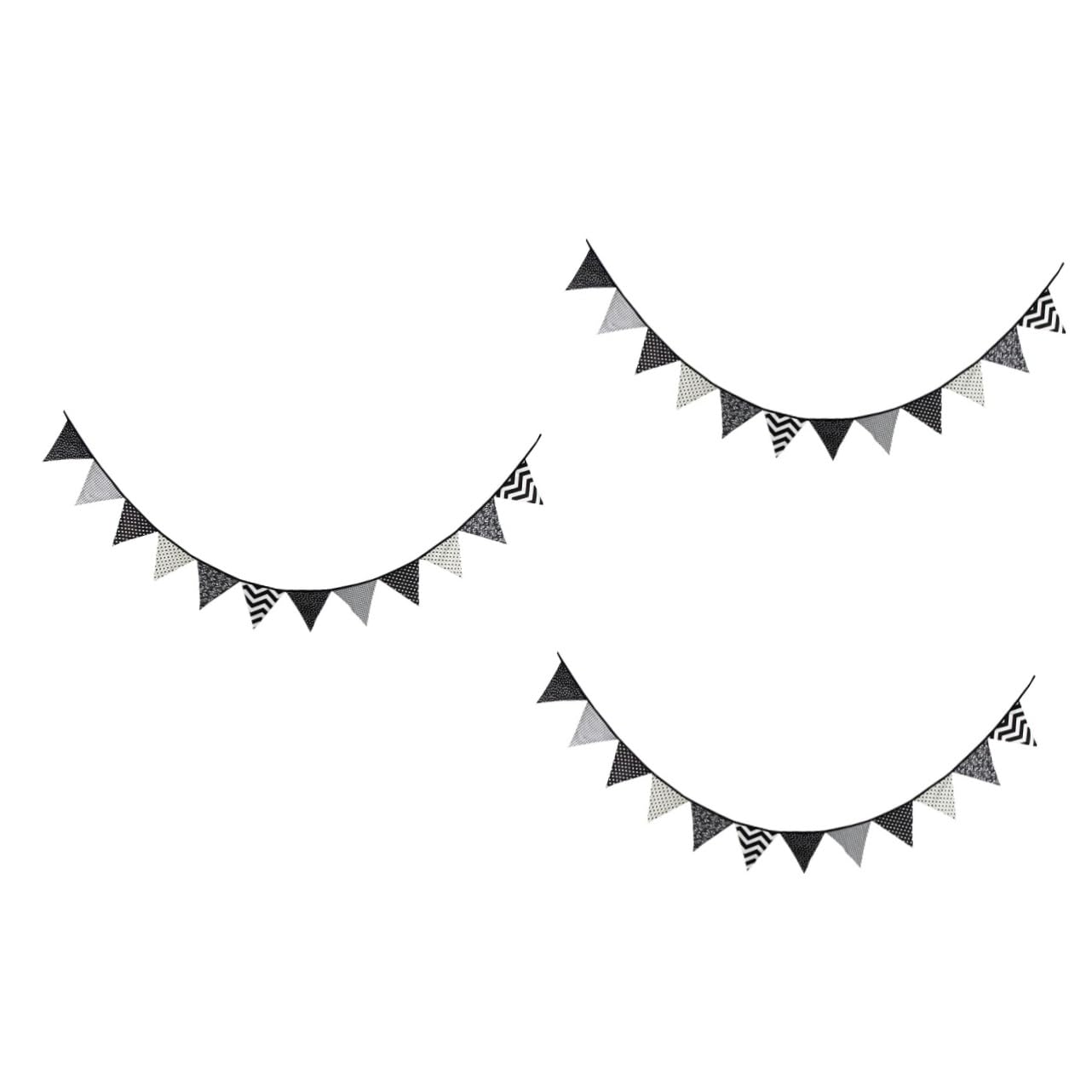 Gadpiparty 3 Pezzi 3 2 M Triangolo Bandierine Bandierine Banner Decorazioni Per Feste Ornamento Decorativo Da Appendere