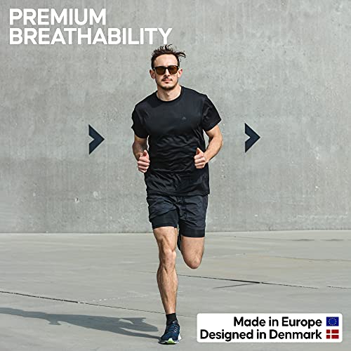 Danish Endurance 3 Pack Quarter Athletic Socks, Breathable For Men & Women, Blue/Orange, Us Women 8-10 // Us Men 6.5-8.5 #TOP1