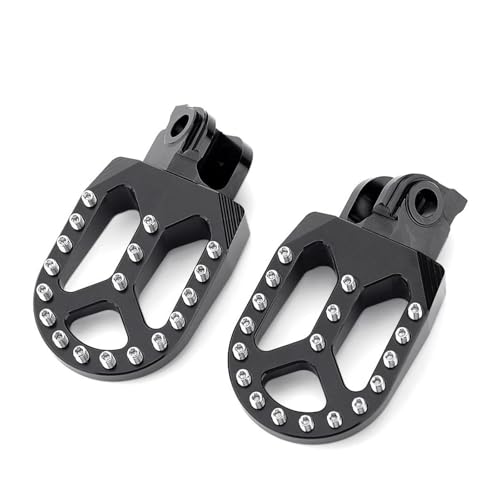 Compatibilità: i pedali sono progettati per essere compatibili con modelli di moto specifici, garantendo montaggio e funzionalità adeguati. Questa compatibilità garantisce un fissaggio sicuro e riduce al minimo il rischio che i pedali si allentino durante il funzionamento.