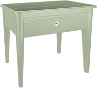 Elho Green Basics Grow Table XXL záhradný stôl 75 cm – kamenný zelený pestovateľský stôl na balkón a terasu 1