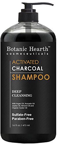 Botanic Hearth Activated Charcoal Shampoo, Sulfate Free - Daily Clarifying and Cleansing Hair Shampoo for Men and Women