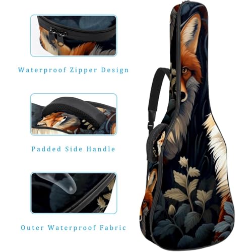 Housse pour guitare acoustique avec grand compartiment accessoires - 4