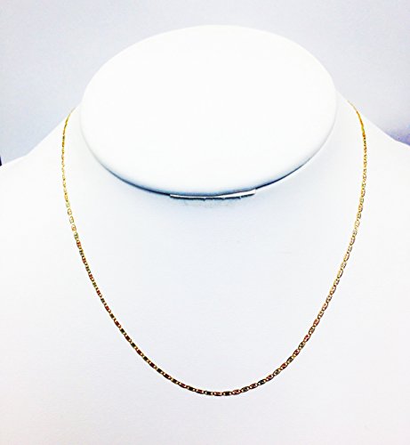 Mcs Jewelry 10 Karat Three Tone Yellow Gold/White Gold/Rose Gold Necklace (18") #TOP3