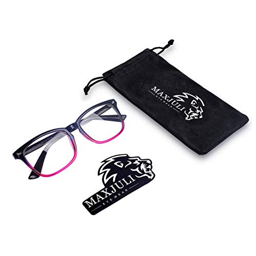 Image of Maxjuli Blue Light Blocking Glasses,Computer Reading /Gaming /TV /Phones Glasses for Women Men 6001