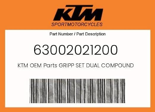 KTM Open End Dual Compound Hand Grips 63002021200