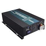 WZRELB 5000W 24V High Efficiency Solar Power Off Grid DC Voltage Converter Pure Sine Wave Inverter Dual 120V AC Outlets