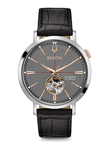 Bulova Mężczyźni Automatic Zegarek na Rękę, Czarny, Ø 41 mm