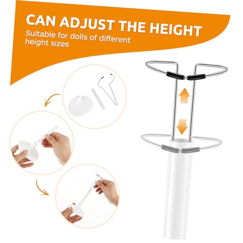 SAFIGLE 2 Stück Verstellbarer Puppenständer Puppenständer Actionfigur Tragbarer Bärenständer Puppenständer Stützbasis Modepuppenzubehör Für 8-14-Zoll-Puppen