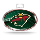 Rico Industries NHL Minnesota Wild Metallic Team Logo Sticker
