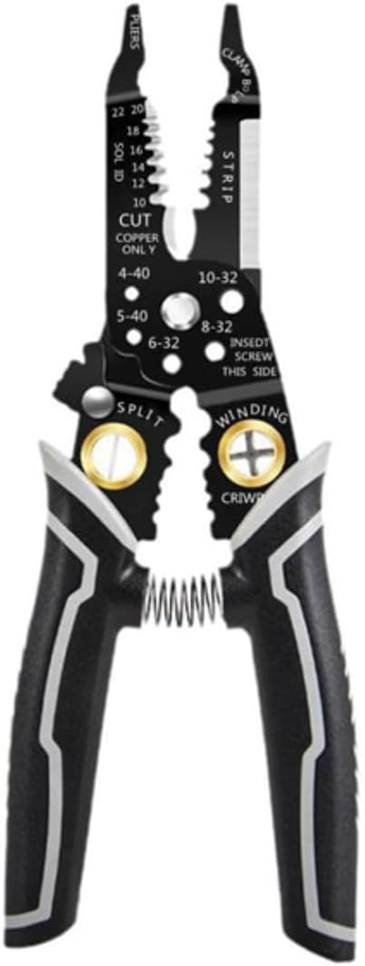 Generic szhdxsy Multifunctional Wire Cutter and Stripper, 9-in-1 Wire Stripper Tool, Crimper, Cable Tool with Stripping, Cutting, and Crimping Functions, Wire Splitting and Winding