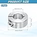 MECCANIXITY 2Pcs Shaft Collar 20mm Bore Single Split 304 Stainless Steel Clamping Shaft Collars for Industrial Automation Conveyor Belt Systems