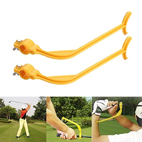 LUYAO 2PCS Golf Training Aids Golf Swing Guide Training Aid Trainer for Wrist Arm Corrector Control Gesture