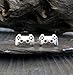 Game Controller Video Gamer Stud Earrings Polished Sterling Silver Handmade in USA
