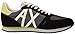 Armani Exchange Men's Rio Trainer Sneaker Black+Grey+Yellow, 11UK