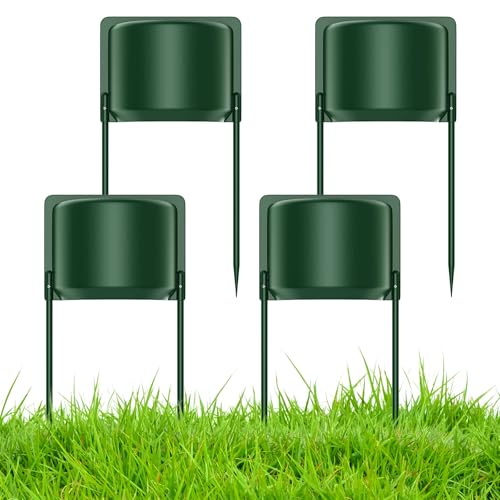 MoKo 4 Pcs Sprinkler Guards Shields for Overspray Control, Rustproof Sprinkler Head Protector for Effective Irrigation on Lawns, Parks, Gardens, Green Belts, Courtyards