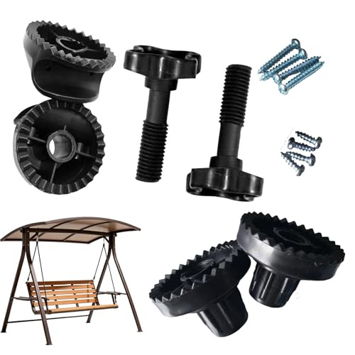 3PCS Garden Swing Canopy Replacement Swing Seat Canopy Replacement Replacement Canopy Metal Frame Swing Chair Canopy Replacement Swing Accessories Canopy Frame Garden Swing Seat Replacement