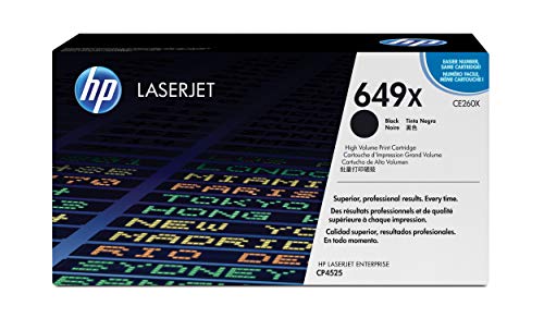 Cartouche toner noir CE260X pour imprimante HP Color LaserJet Enterprise CP4525dn